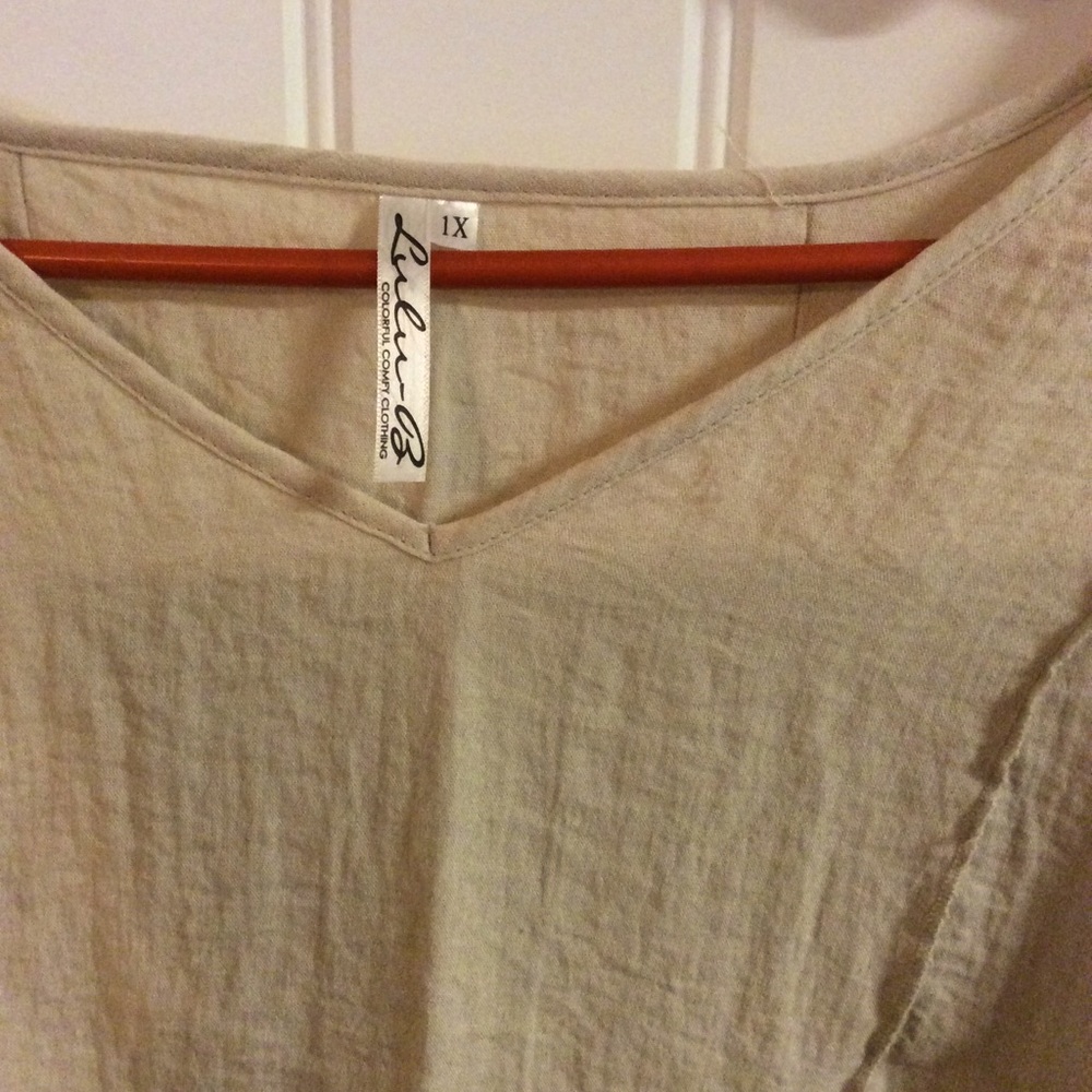 Tan tunic top